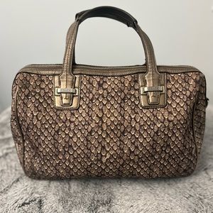 Coach Taylor Python Print Satchel